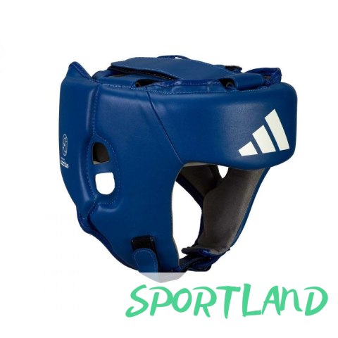 Kask turniejowy adidas IBA ze skóry z kaktusa ADIIBAH1C-Niebieski l Kask turniejowy adidas IBA ze skóry z kaktusa ADIIBAH1C-Niebieski l